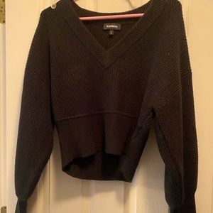 Express Cropped sweater in black size medium